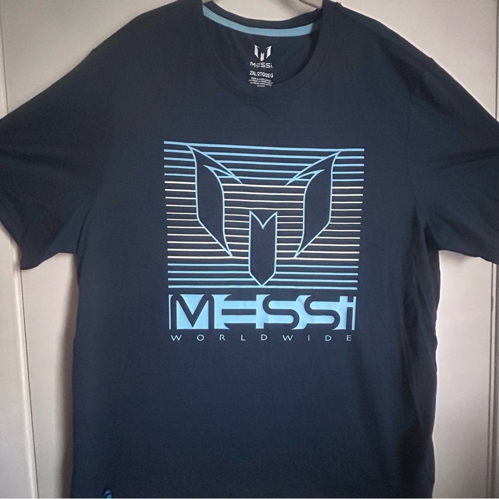 Messi Navy Blue Graphic T-Shirt